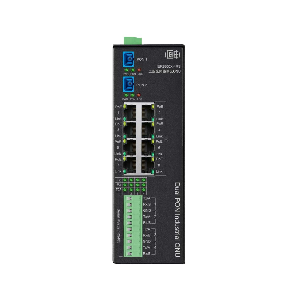 恒申IEP2800X-4RS雙PON口工業(yè)級(jí)ONU 恒申IEP2800X-4RS雙PON口工業(yè)級(jí)ONU